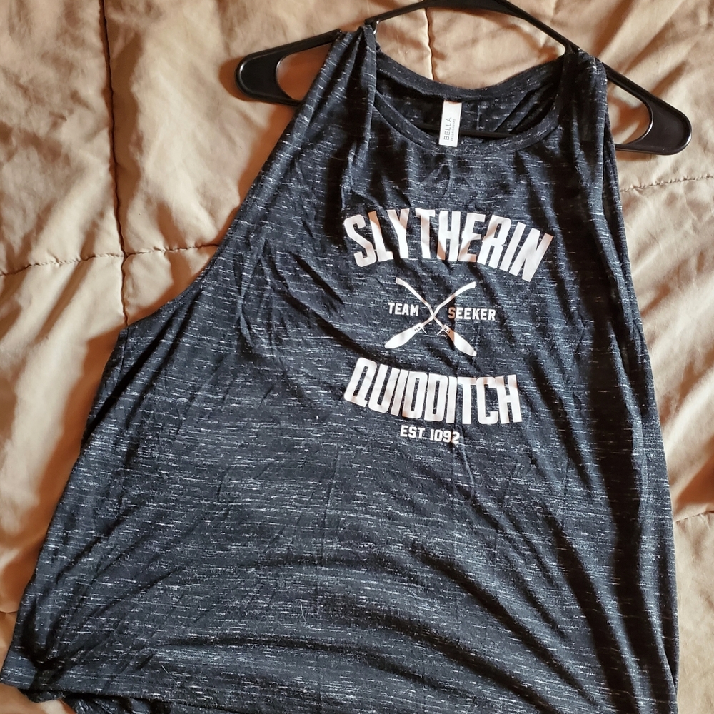 Bella Canvas Slytherin Quidditch ladies plus 2XL tank Harry Potter
